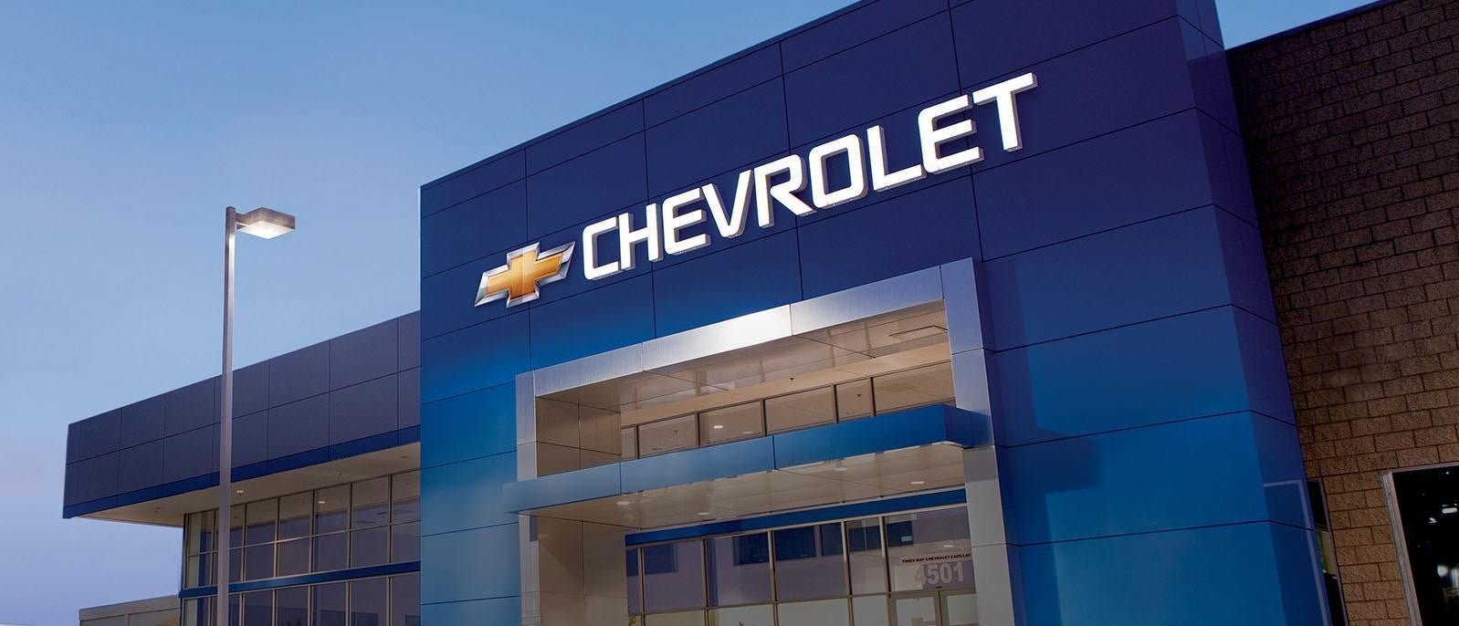 Chevy dealership showroom